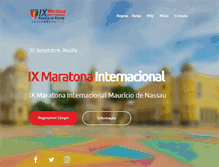 Tablet Screenshot of maratonamauriciodenassau.com.br